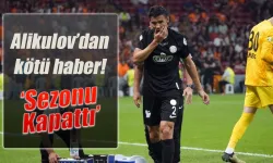 Çaykur Rizespor'da şok sakatlık Alikulov sezonu kapattı