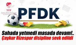Çaykur Rizespor PFKD'ya sevk edildi