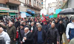 Güneysu'dan Galata'ya destek yürüyüşü