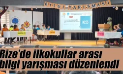- Rize’de ilkokullar arası bilgi yarışması düzenlendi