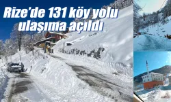Rize’de  ekipler sahada 131 köy yolu açıldı