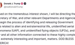 ABD Başkanı Trump'tan UFO hamlesi: 'İlgili belgelerin erişime açılma sürecini başlatma talimatı vereceğim'