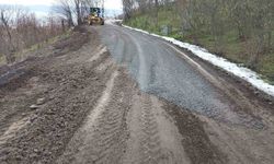 Aktarla Köyü'nde yol reglaj çalışmaları tamamlandı