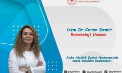 Aydın Atatürk Devlet Hastanesi'ne yeni Romatoloji Uzmanı Demir göreve başladı
