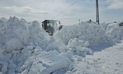 Aydınlar beldesinde karla mücadele devam ediyor