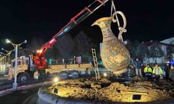 Bakır sürahi geçici olarak yerinden kaldırıldı