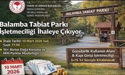 Balamba Tabiat Parkı ihaleye çıkıyor