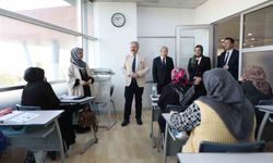 Başkan Palancıoğlu, sosyal tesislerde kursiyerlerle buluştu