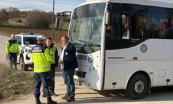 Bilecik'te sivil otobüs denetiminde 1 sürücüye işlem