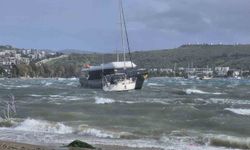 Bodrum'u kuvvetli fırtına vurdu