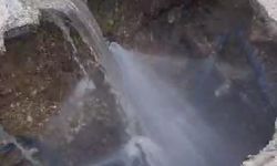 Buldan'da çöken tarihi yol yapılan onarım sonrası tekrar çöktü