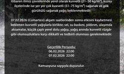 Bursa Valiliğinden kuvvetli yağış uyarısı