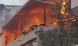Bursa'da yangında daire alev topuna döndü