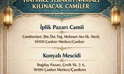 Çankırı'da hatimle teravih namazı kılınacak camiler belli oldu