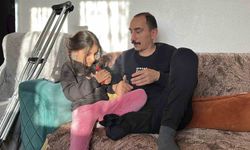 Çapa makinesi kaptırdığı bacağını kaybeden babanın en büyük isteği kızıyla birlikte gezebilmek