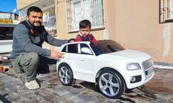 Çekiciyle gelen doğum günü sürprizi yüzleri güldürdü