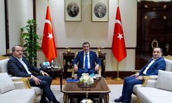 Cumhurbaşkanı Yardımcısı Yılmaz, Memur-Sen Genel Başkanı Yalçın'ı kabul etti