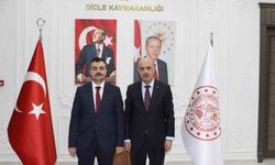 Diyarbakır Emniyet Müdürü Gökduman, Dicle Kaymakamı Atış ile bir araya geldi