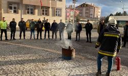 Dörtdivan ilçesinde polis ekiplerine yangın eğitimi verildi