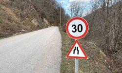 Düzce'de trafik levhaları yenileniyor