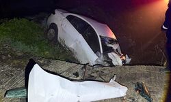 Edirne'de şarampole devrilen otomobildeki 2 kişi hayatını kaybetti