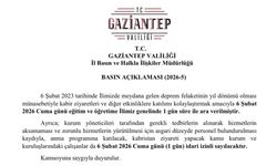 Gaziantep'te 6 Şubat'ta eğitime 1 gün ara verildi