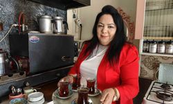 İlçe terminalinin tek kadın çaycısı
