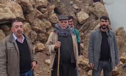 İstinat duvarı taziye evinin üstüne yıkıldı