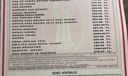 Kayseri'de berber ücretlerine zam