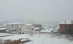 Kırklareli'nin yüksek kesimleri beyaza büründü