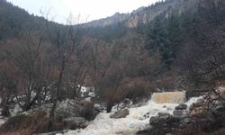 Konya'da Aygırdibi kaynağı erken coştu