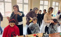 Köy okullarındaki kız öğrencilere ücretsiz kuaförlük hizmeti