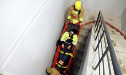 Kütahya OSB İtfaiye Ekibinden gerçeği aratmayan tatbikat