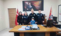 Lösemiyi yenen çocuk bir günlüğüne polis oldu