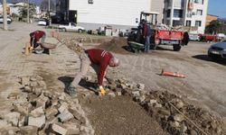 Nazilli'de yol seferberliği, bozulan parkeler yenileniyor