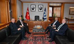 ÖSYM Başkanı Ersoy'dan Rektör Adıgüzel'e ziyaret