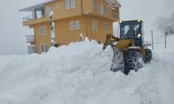 Rize'de 51 köy yolu kar yağışı nedeniyle ulaşıma kapandı