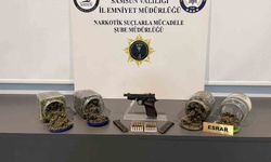 Samsun'da bir kişi uyuşturucu ve silahla yakalandı