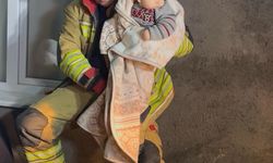 Selde mahsur kalan 11 kişilik aileyi itfaiye kurtardı