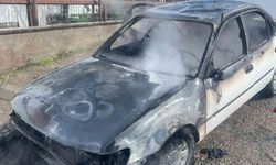 Siirt'te seyir halindeki otomobil alevlere teslim oldu