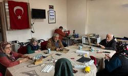 Sinop'ta huzurevi sakinleri, ceviz kabuğu ile minyatür eşyalar üretiyor