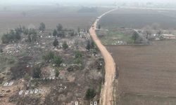 Suruç'ta mezarlık yolunda çalışmalar başladı