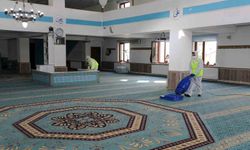 Talas'ın camilerinde Ramazan'a özel temizlik