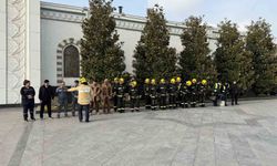 Taşkent'te Ramazan ayı hazırlıkları kapsamında camilerde acil durum tatbikatı