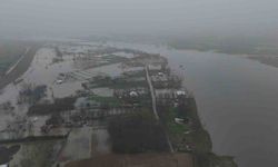 Taşkın riski bulunan Meriç Nehri'nde debi düşüyor