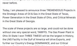 Trump, Japonya'nın 550 milyar dolarlık yatırım taahhüdü kapsamındaki ilk projeleri duyurdu