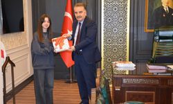 TÜBİTAK bölge şampiyonlarından Kaymakam Odabaş'a ziyaret
