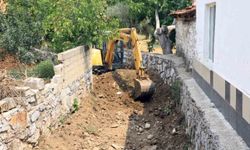 Yağışlar sonrası dere yataklarında temizlik