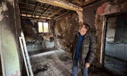 Yangın mağduru engelli vatandaş yardım bekliyor; 'İğneden ipliğe her şeyim yandı'