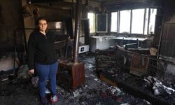 Yangında 4 çocuğuyla birlikte felaketi yaşayan annenin tek başına verdiği emek küle döndü
